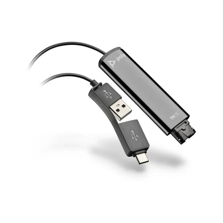 Poly Adaptateur DA75 USB-A - USB-C - QD