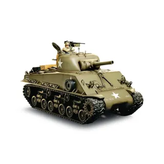 Tamiya Tank M4 Sherman 105 mm Howitzer Full-Option Kit de construction, 1:16