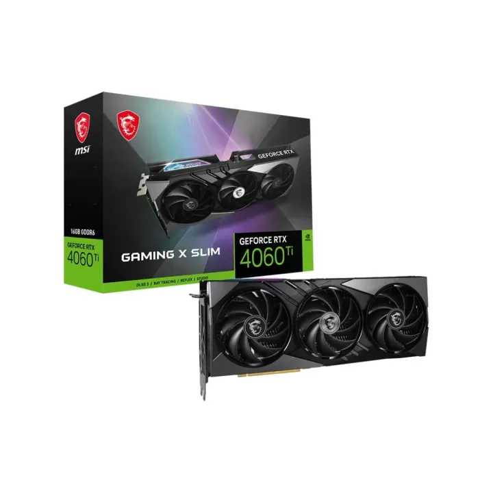 MSI Carte graphique GeForce RTX 4060 Ti Gaming X Slim 16 GB