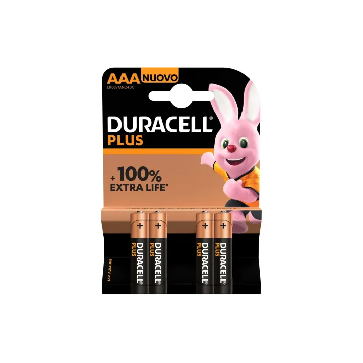 Duracell Pile Plus Power AAA-LR03 K4 4 Pièce-s