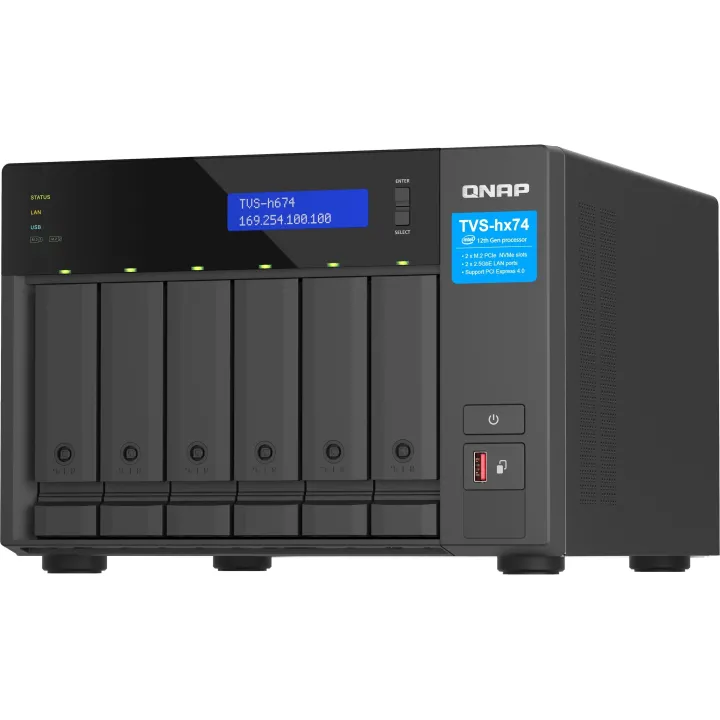 QNAP NAS TVS-h674-i3-16G 6-bay