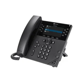 Poly Téléphone de bureau VVX 450 Obi Edition Noir, Google Voice