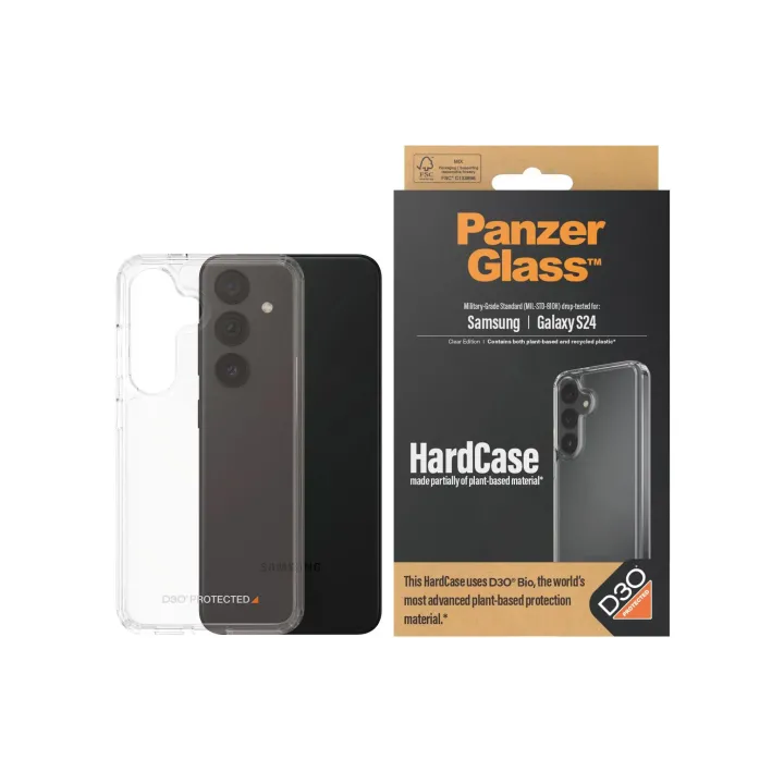 Panzerglass Coque arrière HardCase D3O Galaxy S24 Transparent