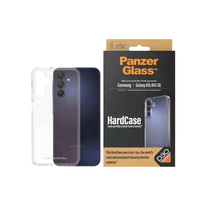 Panzerglass Coque arrière HardCase D3O Galaxy A15-Galaxy A15 5G Transparent