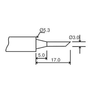 Velleman Pointe de brasage BITC10N3 rond 3 mm