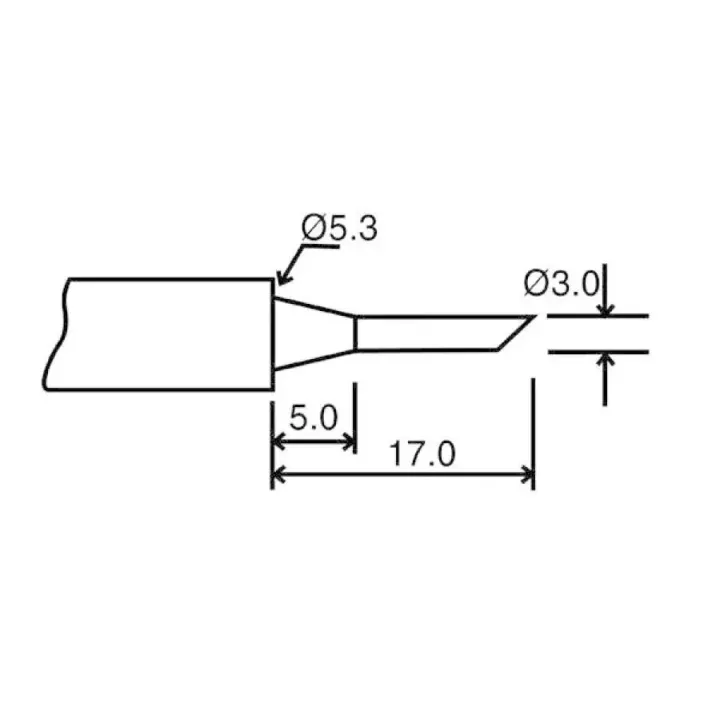 Velleman Pointe de brasage BITC10N3 rond 3 mm