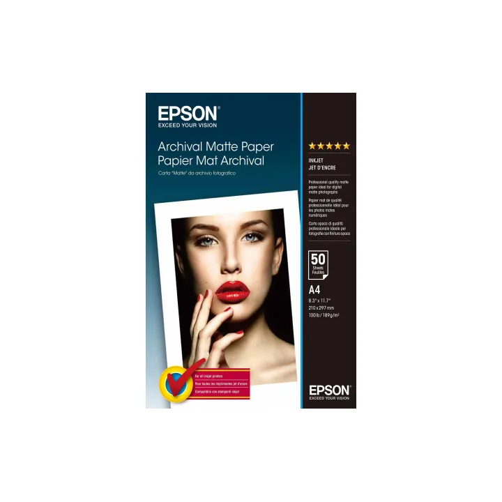 Epson Papier photo A4 192 g-m² 50 Pièce-s