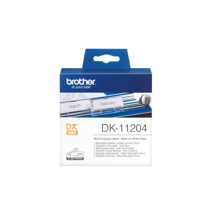 Brother Rouleau à étiquettes DK-11204 Thermo Direct 17 x 54 mm