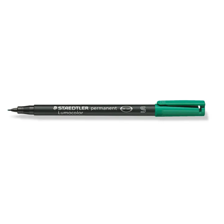 Staedtler Stylo à feuilles Lumocolor 313 S Vert, permanent, 10 pièces