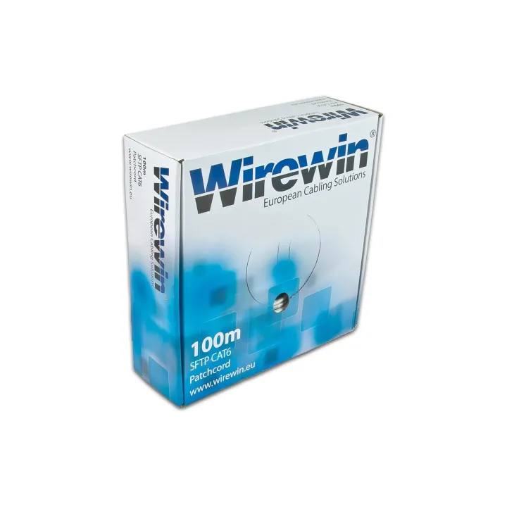 Wirewin Câble de renvoi VKBOX KAT6 PATCH Cat 6, S-FTP, 100 m, Gris