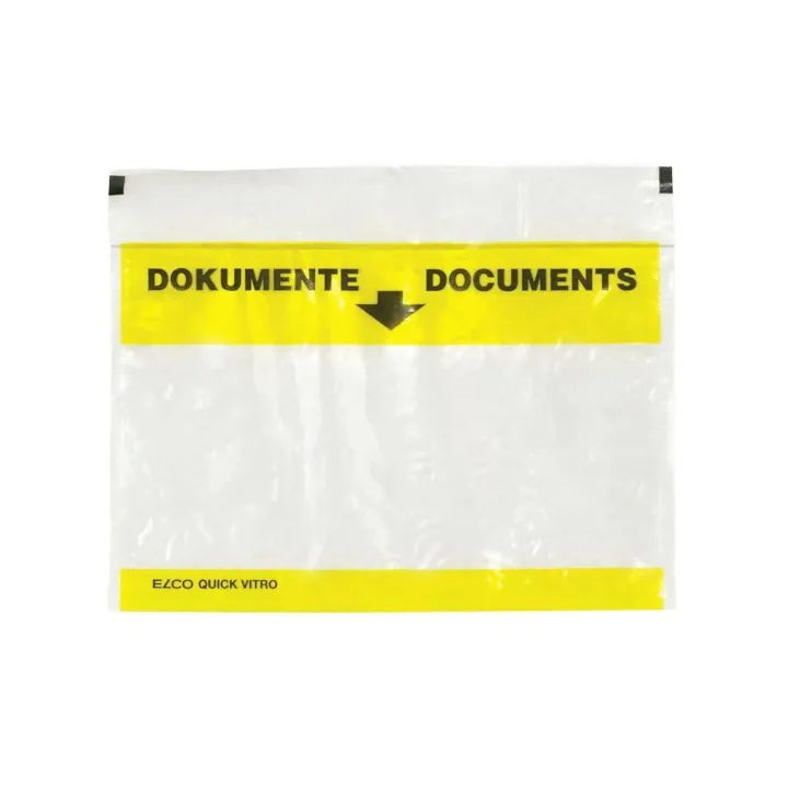 ELCO Pochette pour documents Quick Vitro C6 250 pièces, transparent