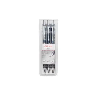 Rotring Porte-mines Set de 3 Tikky HB, 0.35, 0.5, 0.7 mm, noir