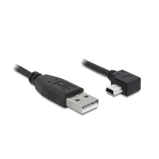 Delock Câble USB 2.0 coudé à 90 USB A - Mini-USB B 2 m