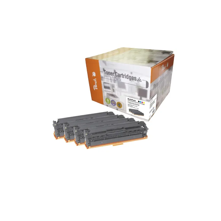 Peach Kits de toner HP Nr. 125A (CB540-4) BK, C, M, Y