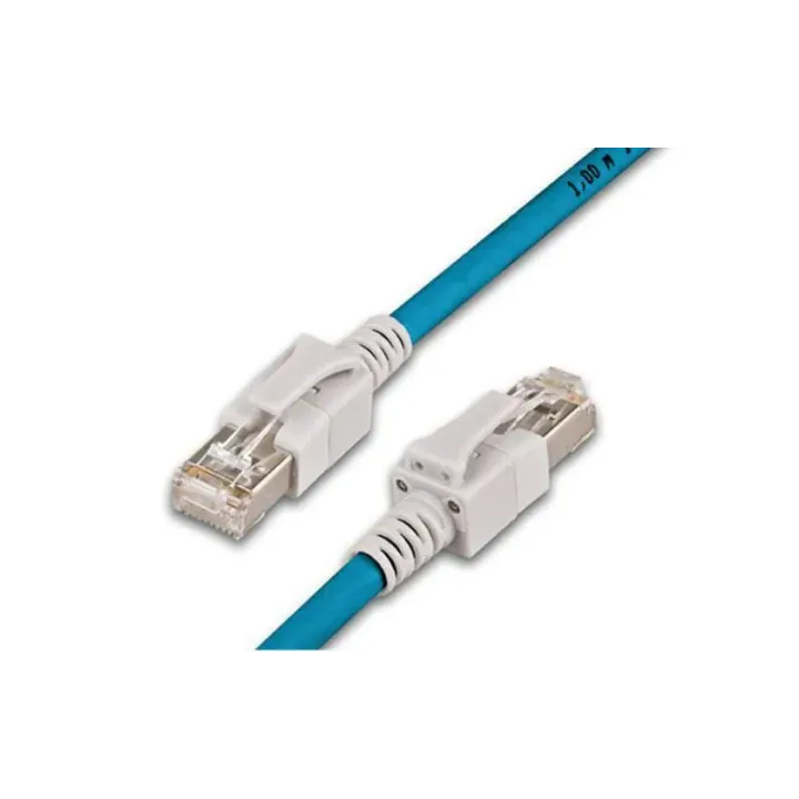 Wirewin Câble patch RJ-45 - RJ-45, Cat 6A, S-FTP, 0.5 m, Bleu