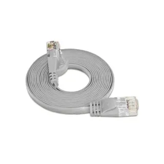 SLIM Câble patch slim RJ-45 - RJ-45, Cat 6, UTP, 1.5 m, Gris