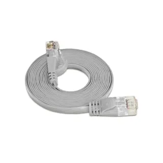 SLIM Câble patch slim RJ-45 - RJ-45, Cat 6, UTP, 3 m, Gris