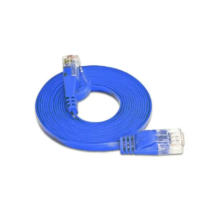 SLIM Câble patch slim RJ-45 - RJ-45, Cat 6, UTP, 3 m, Bleu