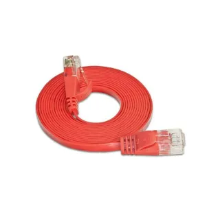 SLIM Câble patch slim RJ-45 - RJ-45, Cat 6, UTP, 2 m, Rouge