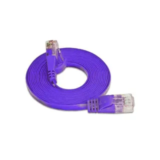 SLIM Câble patch slim RJ-45 - RJ-45, Cat 6, UTP, 1 m, Violet