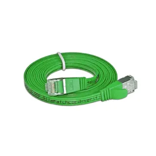 SLIM Câble patch slim RJ-45 - RJ-45, Cat 6, STP, 2 m, Vert