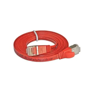 SLIM Câble patch slim RJ-45 - RJ-45, Cat 6, STP, 15 m, Rouge