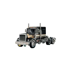 Tamiya Camion King Hauler Black Edition Kit de construction, 1:14