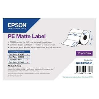 Epson Rouleau à étiquettes 76 x 127 mm