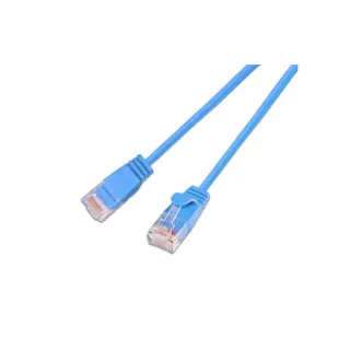 SLIM Câble patch slim RJ-45 - RJ-45, Cat 6, UTP, 1.5 m, Bleu