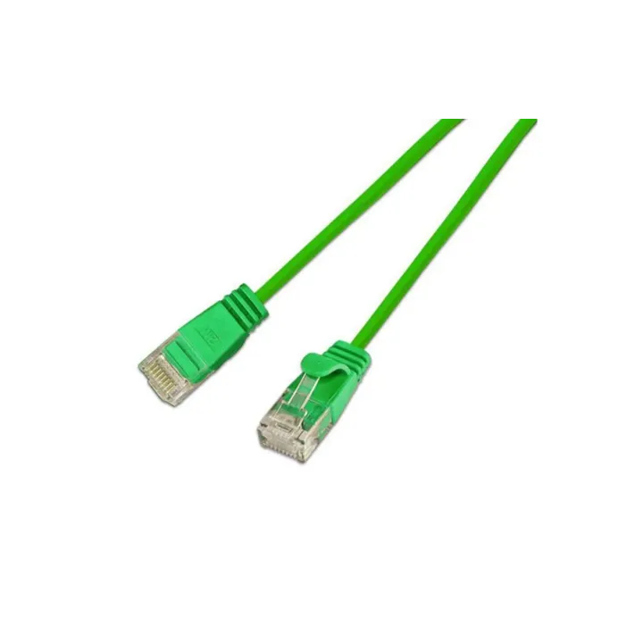 SLIM Câble patch slim RJ-45 - RJ-45, Cat 6, UTP, 1.5 m, Vert