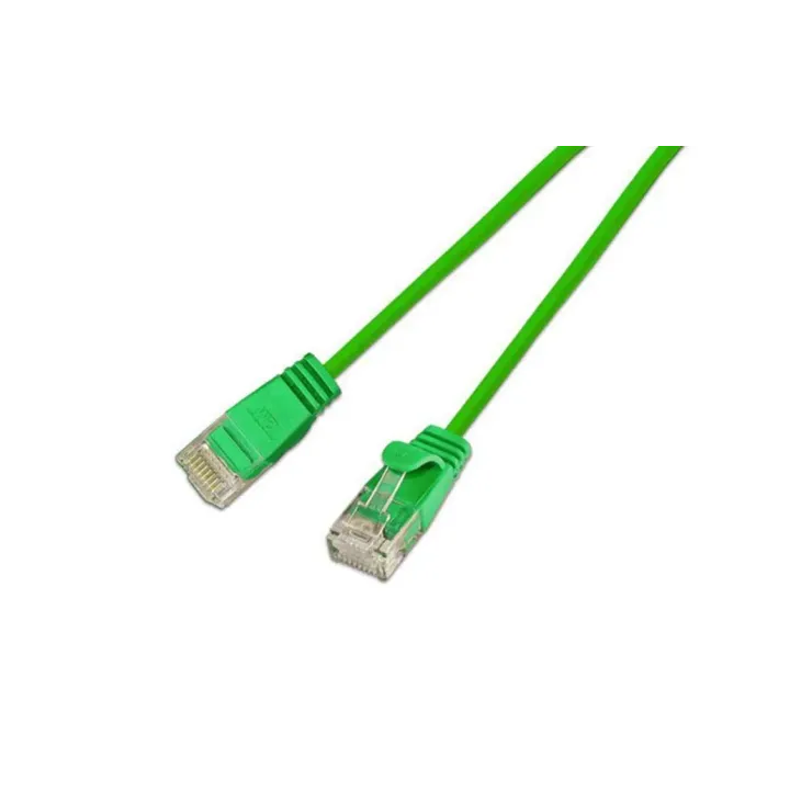 SLIM Câble patch slim RJ-45 - RJ-45, Cat 6, UTP, 5 m, Vert