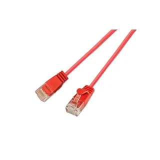 SLIM Câble patch slim RJ-45 - RJ-45, Cat 6, UTP, 2 m, Rouge