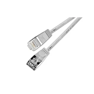 SLIM Câble patch slim RJ-45 - RJ-45, Cat 6, U-FTP, 0.25 m, Gris