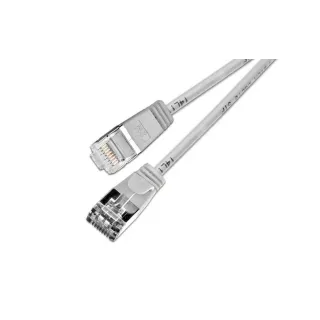 SLIM Câble patch slim RJ-45 - RJ-45, Cat 6, U-FTP, 3 m, Gris