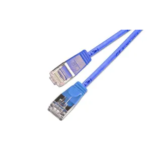 SLIM Câble patch slim RJ-45 - RJ-45, Cat 6, U-FTP, 0.15 m, Bleu