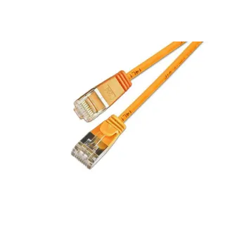 SLIM Câble patch slim RJ-45 - RJ-45, Cat 6, U-FTP, 2 m, Orange