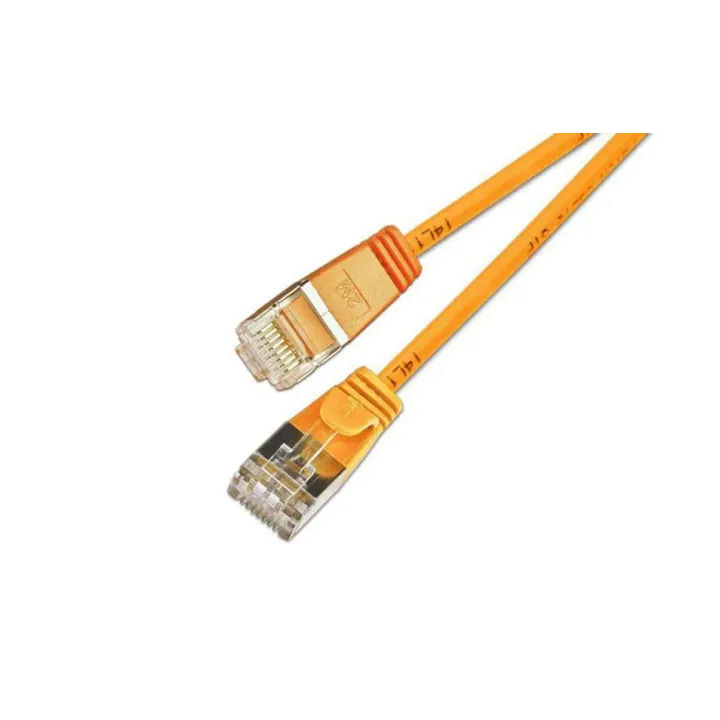 SLIM Câble patch slim RJ-45 - RJ-45, Cat 6, U-FTP, 20 m, Orange