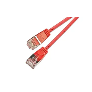 SLIM Câble patch slim RJ-45 - RJ-45, Cat 6, U-FTP, 0.5 m, Rouge