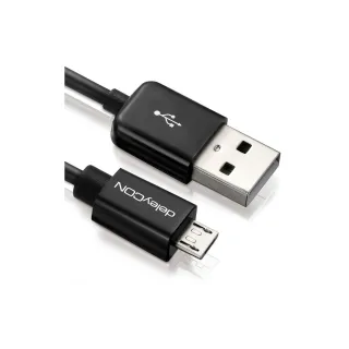deleyCON Câble USB 2.0  USB A - Micro-USB B 0.15 m