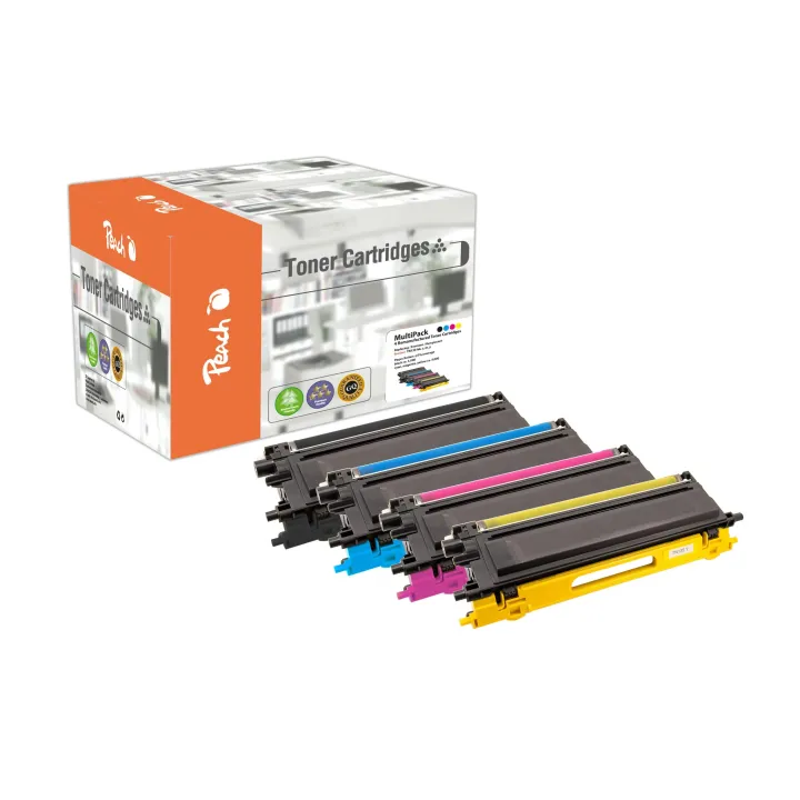 Peach Kits de toner Brother TN-135 BK, C, M, Y