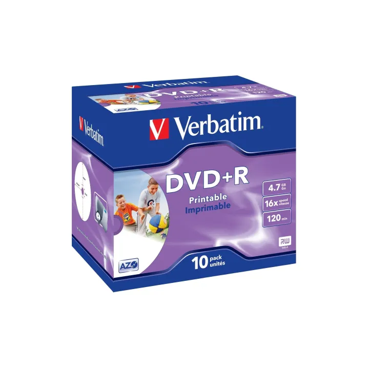 Verbatim DVD+R 4.7 GB, boîte à bijoux (10 Pièce-s)