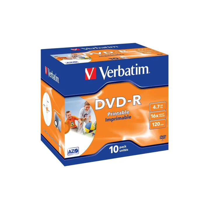 Verbatim DVD-R 4.7 GB, boîte à bijoux (10 Pièce-s)