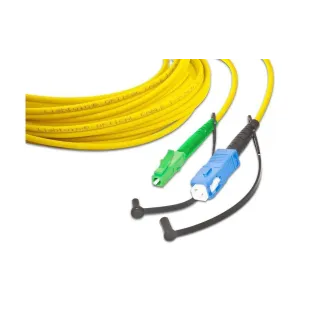 Lightwin Câble patch à fibre optique LC-APC-SC, Singlemode, Simplex, 1m