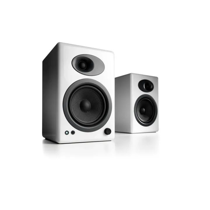 audioengine Paire d’enceintes d’étagère A5+ Blanc