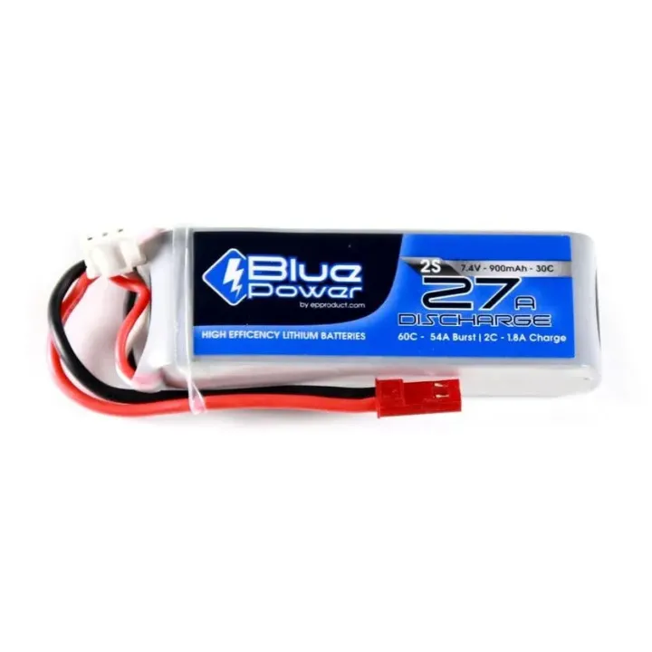 EP Batterie RC LiPo 900 mAh 7,4 V 30C BluePower
