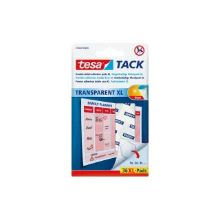 tesa Pastille adhésive TACK XL 36 Pièce-s, Transparent