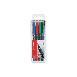 STABILO Stylo à feuilles OHPen universal F 4 pièces, imperméable