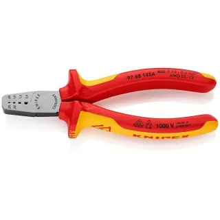 Knipex Pince à sertir 145 mm pour embouts de fils