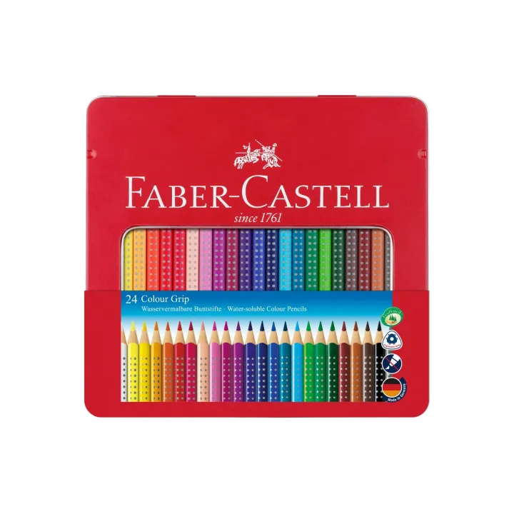 Faber-Castell Crayons de couleur Colour Grip 24 pièces