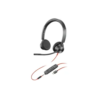 Poly Casque Blackwire 3325 MS USB-A-C, jack, noir